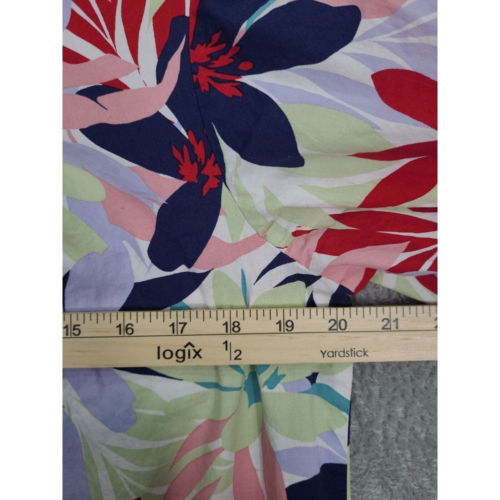 The Pioneer Woman Scoop Neck Mini Dress Bell Sleeves‎  Floral Print 100% Cotton - Picture 11 of 12
